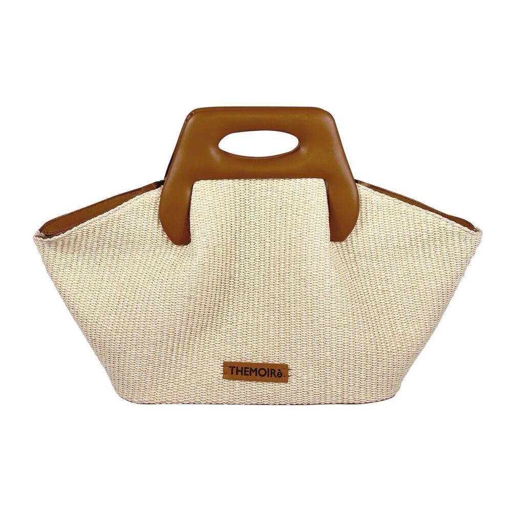 New with Tags Themoirè DHEA STRAW SHELL / CARAMEL Shoulder or Strap